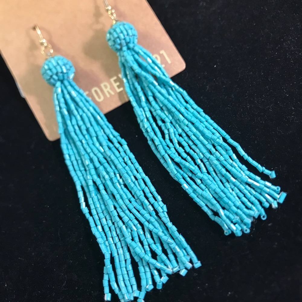 Turquoise Earrings Long